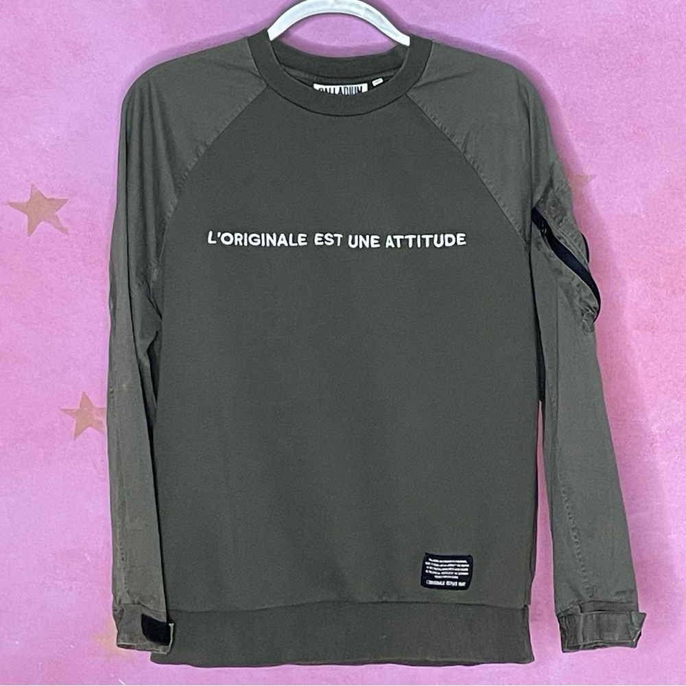 Palladium Olive Green Sweatshirt Pullover Women’s Medium Rare